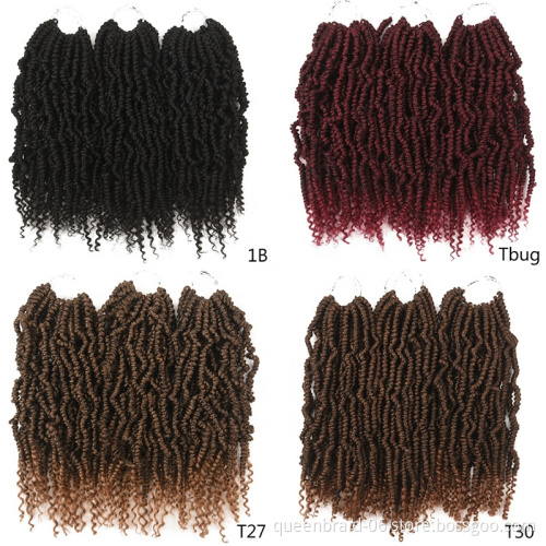 Mini Passion Twist 14 Inch Ombre Synthetic Hair Extensions Twisted Hair Braids Bomb Twist Crochet Hair